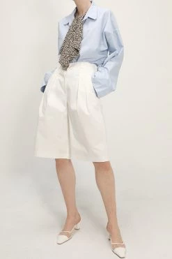 STORETS Hazel Pintuck Bermuda Pants