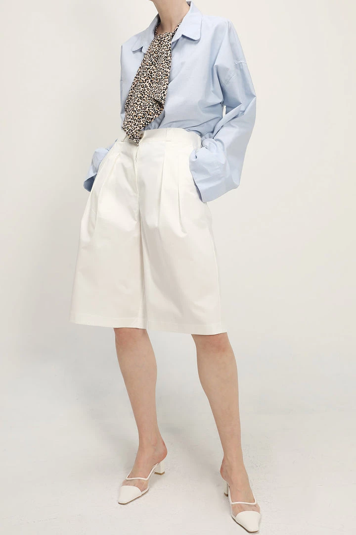 STORETS Hazel Pintuck Bermuda Pants