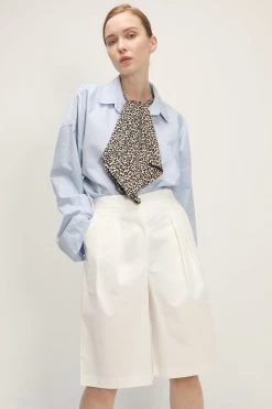 STORETS Hazel Pintuck Bermuda Pants