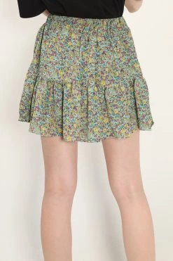 STORETS SALE Avery Floral Tiered Skort