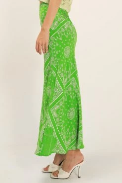 STORETS CLOTHING Anika Paisley Slit Skirt