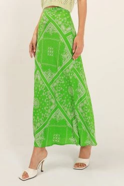 STORETS CLOTHING Anika Paisley Slit Skirt