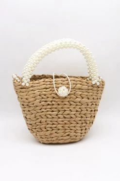 STORETS Faya Pearl Rattan Tote WHAT'S NEW