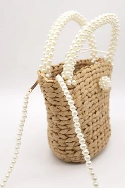 STORETS Faya Pearl Rattan Tote WHAT'S NEW