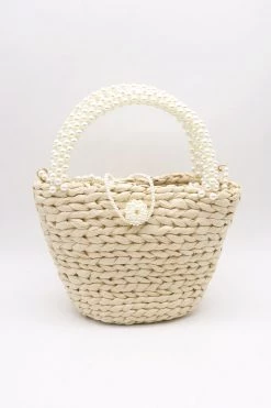 STORETS Faya Pearl Rattan Tote WHAT'S NEW