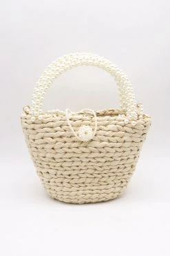 STORETS Faya Pearl Rattan Tote WHAT'S NEW