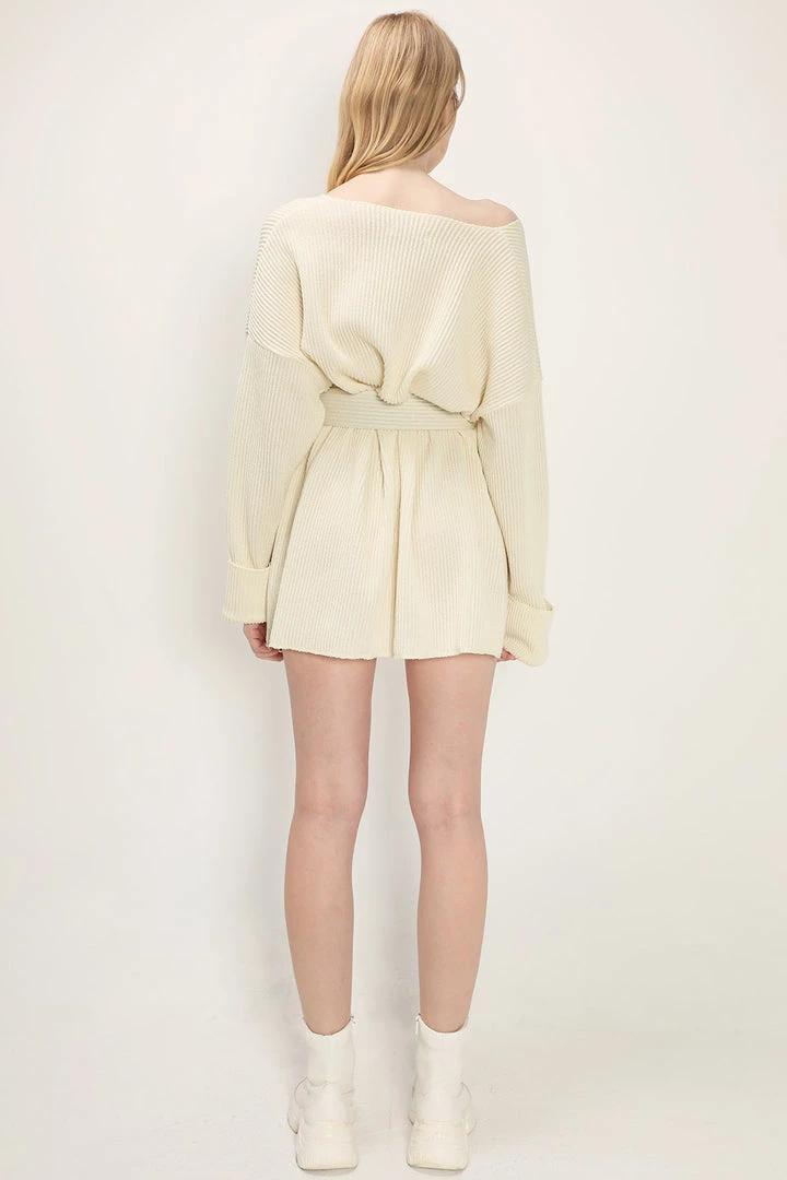 STORETS CLOTHING Kara Wide Belted Knit Dress