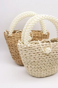 STORETS Faya Pearl Rattan Tote WHAT'S NEW