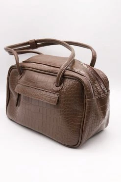 STORETS Gabi Faux Croc Shoulder Bag