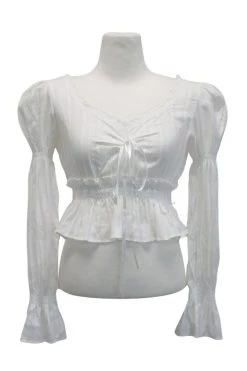 STORETS Jenni Lace Trim Blouse WHAT'S NEW