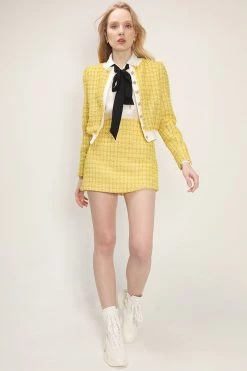 STORETS Marie Tweed Cropped Cardigan CLOTHING