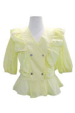 STORETS SALE Olivia Ruffle Peplum Blouse CLOTHING