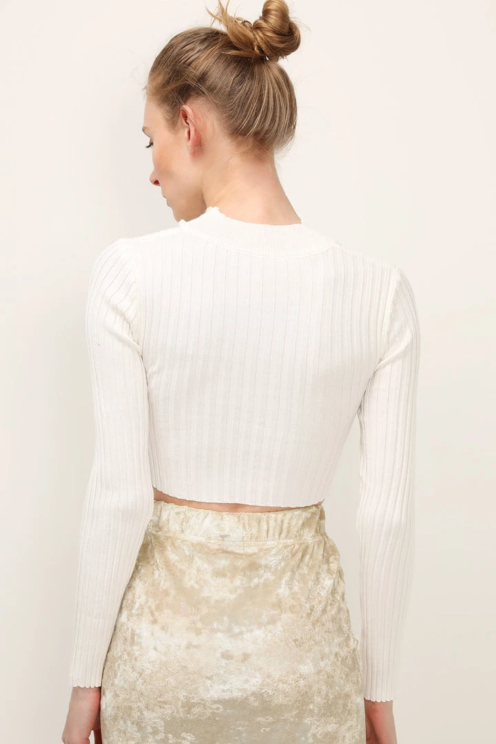 STORETS Kyra Choker Wrap Knit Top