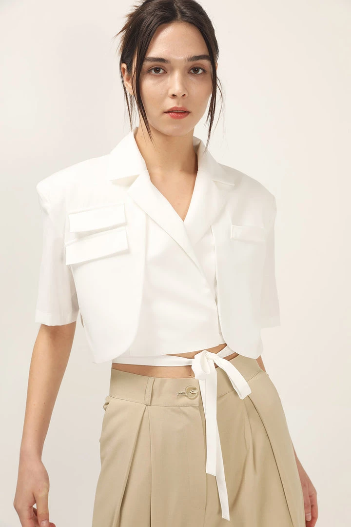 STORETS Macy Wrap Around Cropped Jacket