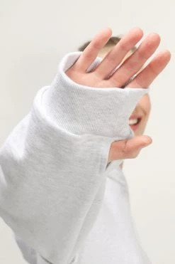 STORETS Kate Sleeve Cutout Hoodie Sweatshirt