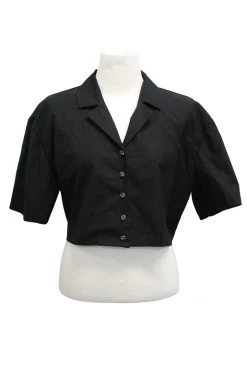 STORETS Cleo Open Back Cropped Shirt