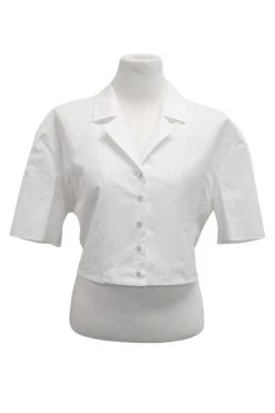 STORETS Cleo Open Back Cropped Shirt