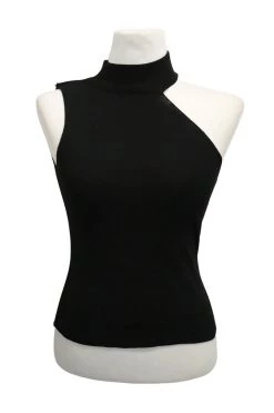 STORETS Hailey Shoulder Cutout Asymmetric Top