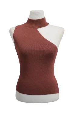 STORETS Hailey Shoulder Cutout Asymmetric Top