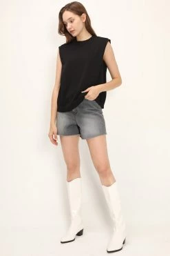 STORETS CLOTHING Juniper Padded Shoulder Knit Top