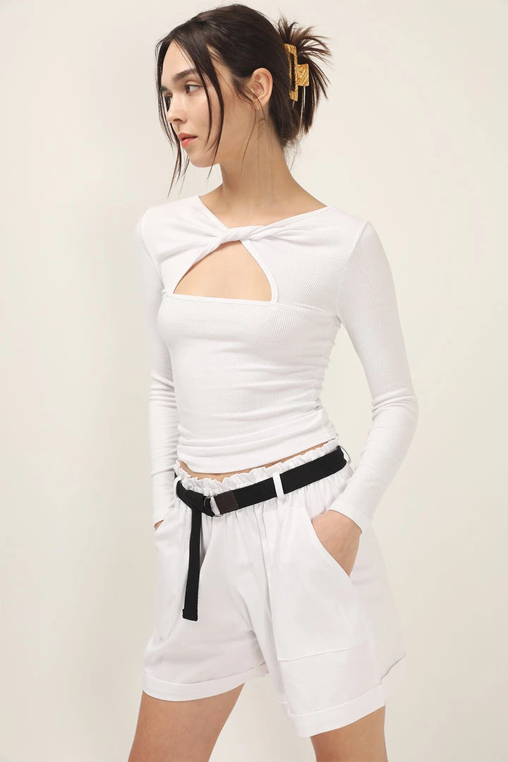 STORETS Noemi Folded Shorts And Belt Set