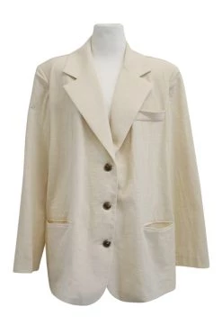 STORETS Sylvie Linen Boyfriend Single Blazer WHAT'S NEW