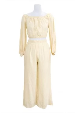 STORETS Iris Puffed Top And Wide Pants Set CLOTHING