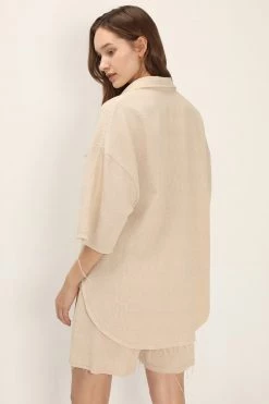 STORETS CLOTHING Georgia Textured Oversized Shirt