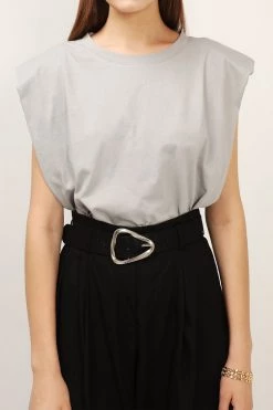 STORETS Elena Padded Shoulder T-shirt