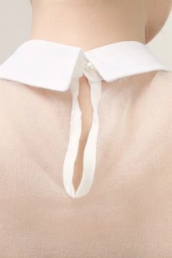 STORETS Ava Jeweled Organza Blouse