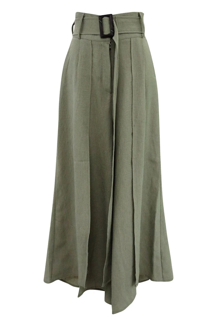 STORETS Nina Wide Leg Slit Pants