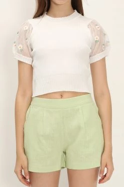 STORETS CLOTHING Isabelle Floral Sleeve Knit Top