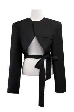 STORETS Celine Tulip-Hem Crop Jacket CLOTHING