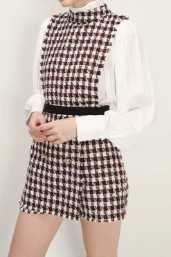 STORETS Ariel Tweed Romper CLOTHING