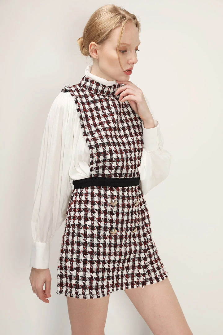 STORETS Ariel Tweed Romper CLOTHING