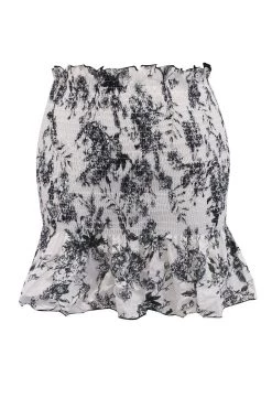 STORETS CLOTHING Zoey Floral Smocked Skirt