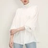 STORETS Evelyn Balloon Sleeve Ruched Blouse CLOTHING