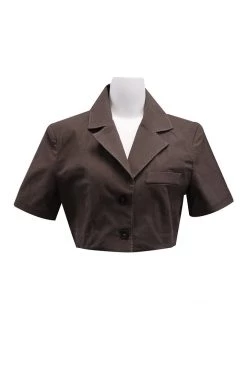 STORETS Tinsley Contrast Stitch Crop Jacket CLOTHING