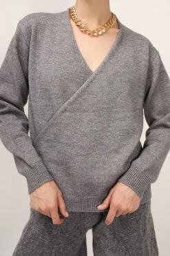 STORETS SALE CLOTHING Eva Wrap Knit Top