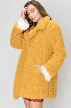 STORETS SALE Sibyll Cozy Collared Coat CLOTHING