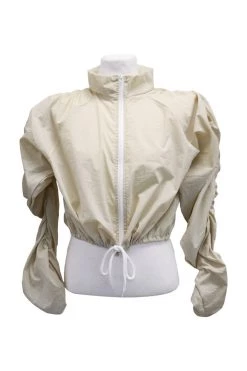 STORETS Gianna Ruched Sleeve Bomber