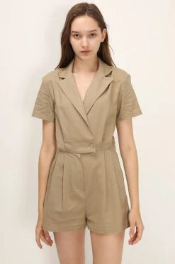 STORETS Aubree Linen Romper