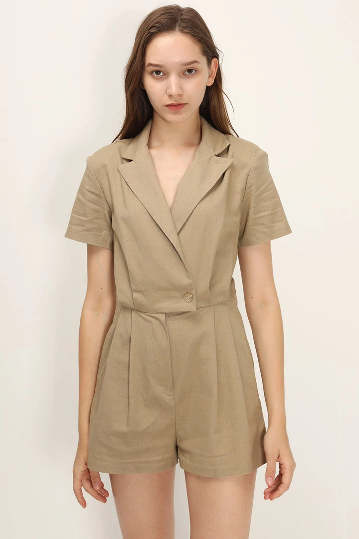 STORETS Aubree Linen Romper