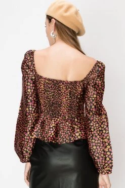 STORETS SALE Sophie Floral Squareneck Blouse
