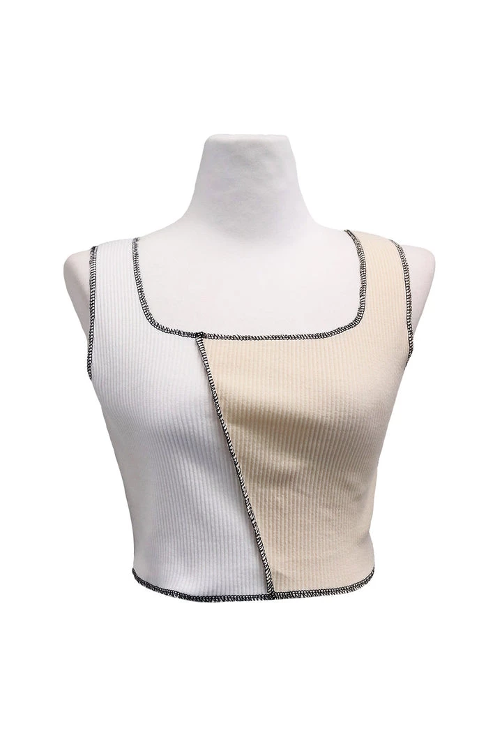 STORETS SALE Emery Color Block Crop Top CLOTHING