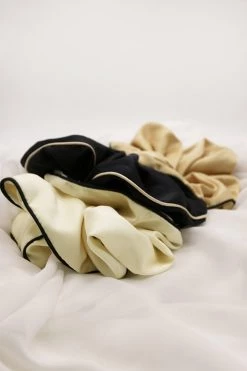 STORETS Contrast Trim Satin Scrunchie