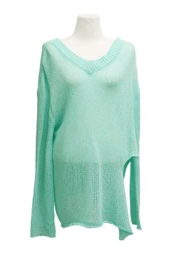 STORETS CLOTHING Charlie Asymmetric Neck Cutout Sweater