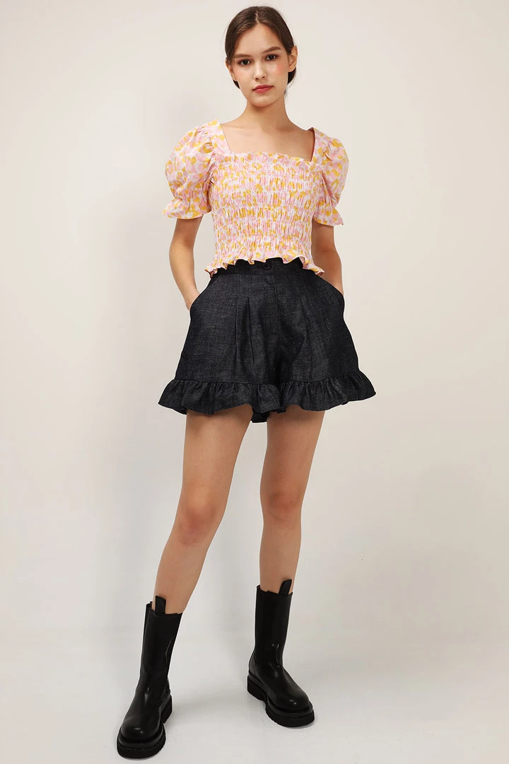 STORETS SALE Annie Floral Smocked Top