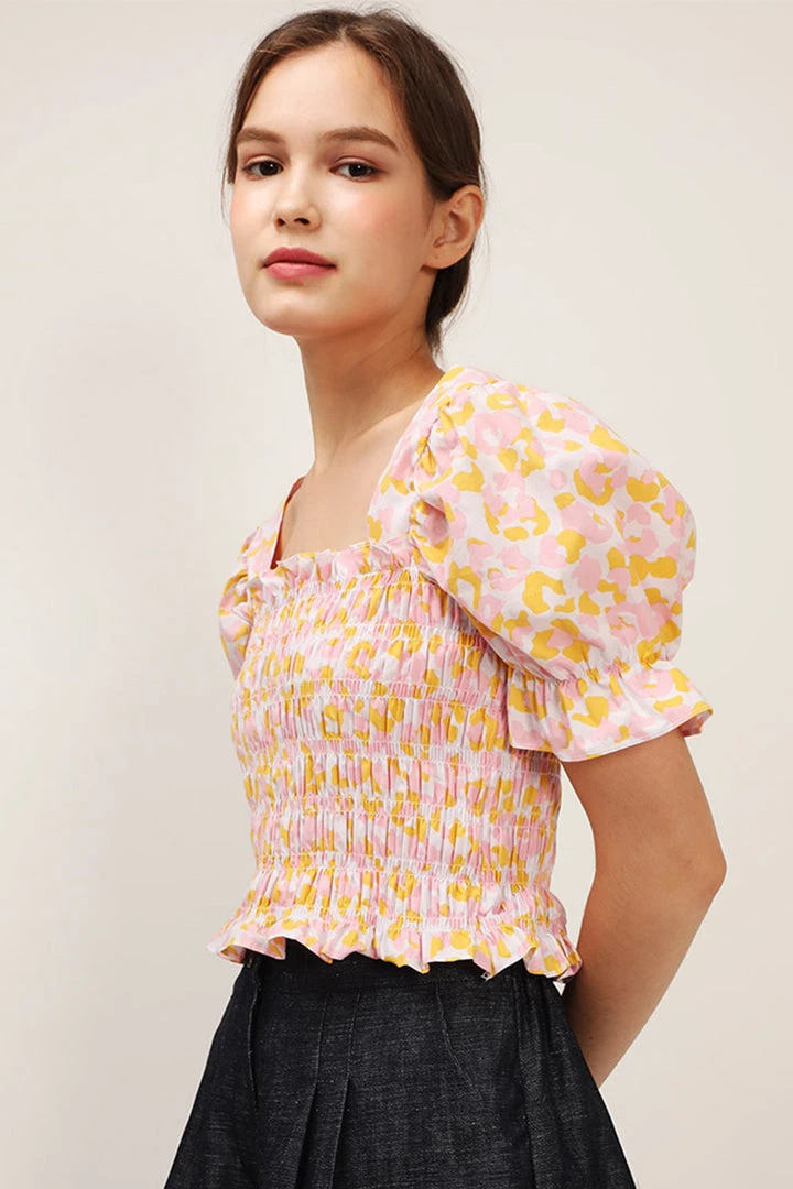 STORETS SALE Annie Floral Smocked Top