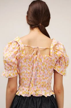 STORETS SALE Annie Floral Smocked Top